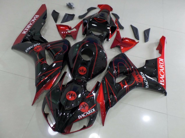 Aftermarket 2006-2007 Red Bacardi Honda CBR1000RR Motorcycle Fairing