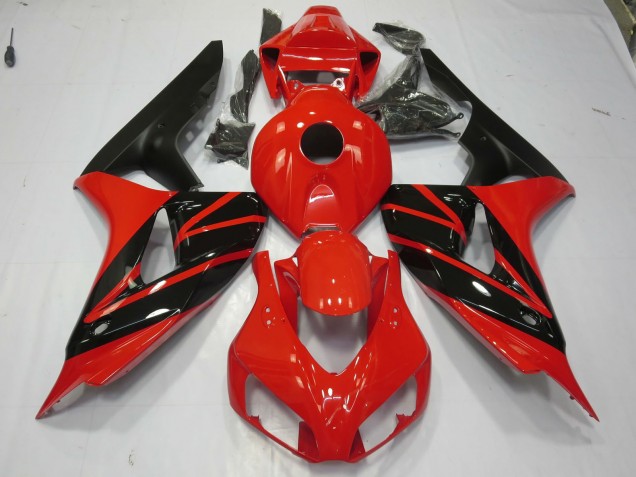 Aftermarket 2006-2007 Red and Black Honda CBR1000RR Motorcycle Fairing