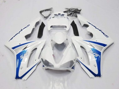 Aftermarket 2006-2008 White and Blue Style Triumph Daytona 675 Motorcycle Fairing