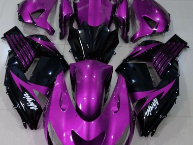 Aftermarket 2006-2011 Gloss Purple and Black Kawasaki ZX14R Motorcycle Fairing