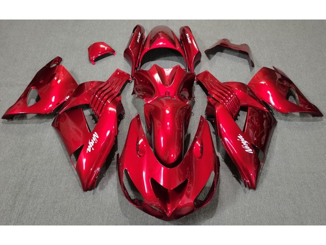 Aftermarket 2006-2011 Red Gloss Kawasaki ZX14R Motorcycle Fairing