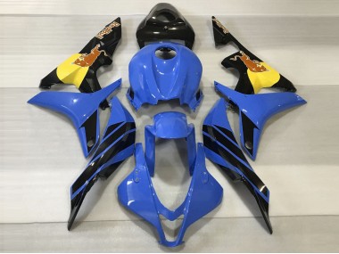 Aftermarket 2007-2008 Blue & Orange Bull Honda CBR600RR Motorcycle Fairing