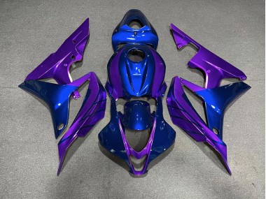 Aftermarket 2007-2008 Blue & Purple Honda CBR600RR Motorcycle Fairing