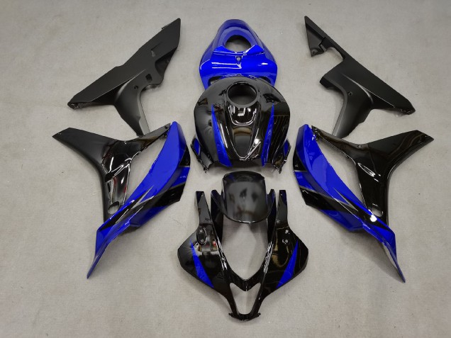 Aftermarket 2007-2008 Blue and Black Honda CBR600RR Motorcycle Fairing