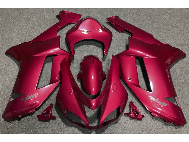 Aftermarket 2007-2008 Candy Red Kawasaki ZX6R Motorcycle Fairing