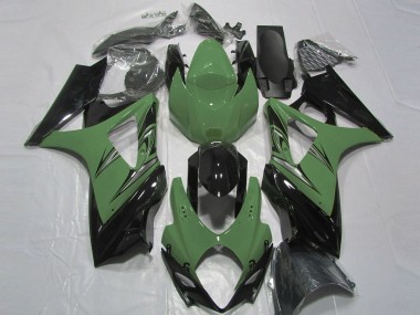 Aftermarket 2007-2008 Forest Green and Black Suzuki GSXR 1000 Motorcycle Fairing