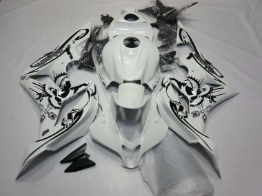 Aftermarket 2007-2008 Gloss White Special Design Honda CBR600RR Motorcycle Fairing