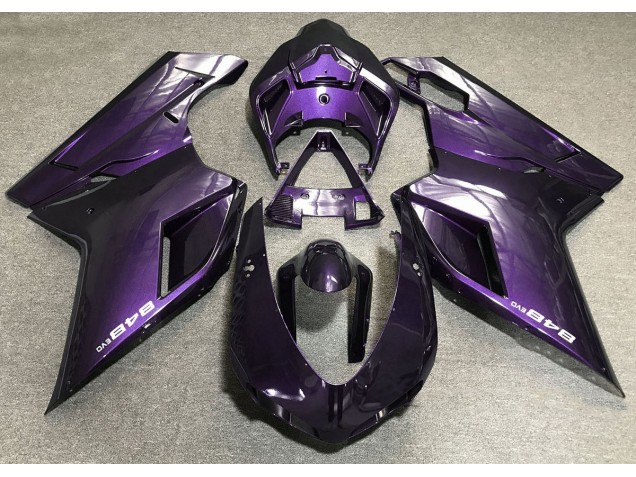 Aftermarket 2007-2012 Deep Purple Ducati 848 1098 1198 Motorcycle Fairing