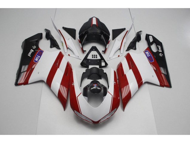 Aftermarket 2007-2012 Deep Red Ducati 848 1098 1198 Motorcycle Fairing