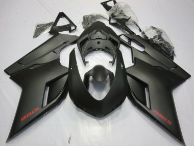 Aftermarket 2007-2012 Matte Black Ducati 848 1098 1198 Motorcycle Fairing