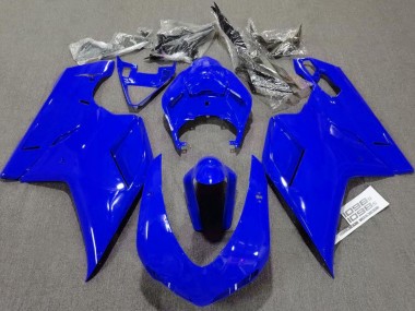 Aftermarket 2007-2012 Plain Gloss Blue Ducati 848 1098 1198 Motorcycle Fairing