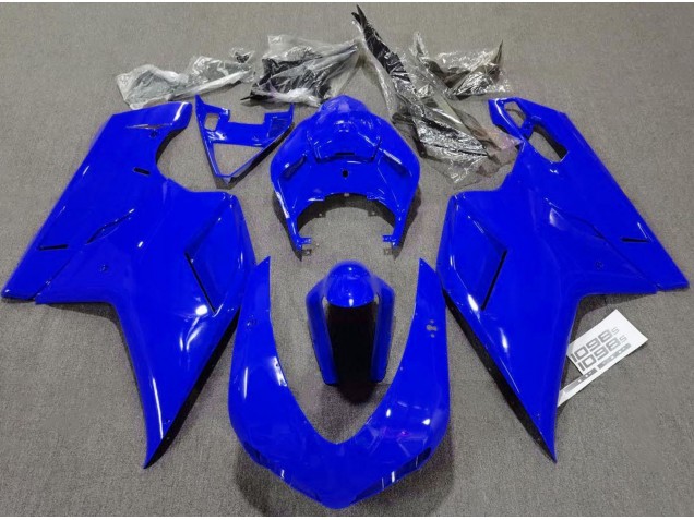 Aftermarket 2007-2012 Plain Gloss Blue Ducati 848 1098 1198 Motorcycle Fairing