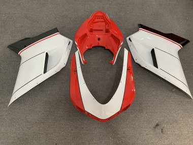 Aftermarket 2007-2012 Red White Ducati 848 1098 1198 Motorcycle Fairing