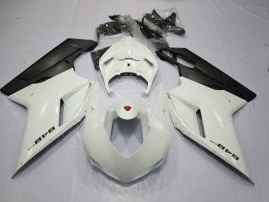 Aftermarket 2007-2012 White and Black 848 Ducati 848 1098 1198 Motorcycle Fairing