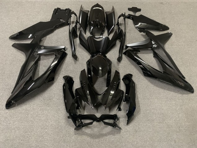 Aftermarket 2008-2010 Gloss Black Suzuki GSXR 600-750 Motorcycle Fairing