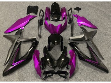 Aftermarket 2008-2010 Gloss Pink & Green R Suzuki GSXR 600-750 Motorcycle Fairing