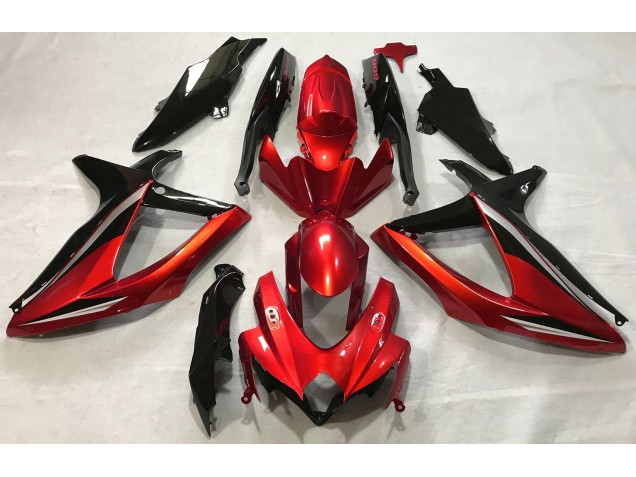 Aftermarket 2008-2010 Gloss Red Suzuki GSXR 600-750 Motorcycle Fairing