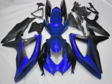 Aftermarket 2008-2010 Matte Blue No R Suzuki GSXR 600-750 Motorcycle Fairing