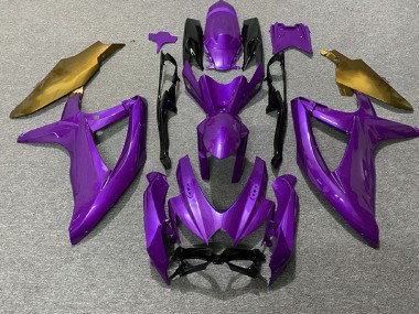 Aftermarket 2008-2010 Purple and Gold Suzuki GSXR 600-750 Motorcycle Fairing