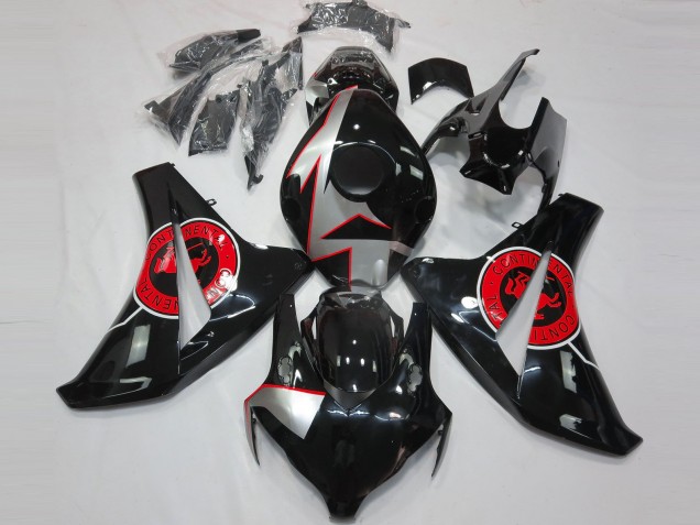 Aftermarket 2008-2011 Gloss Black & Red Honda CBR1000RR Motorcycle Fairing