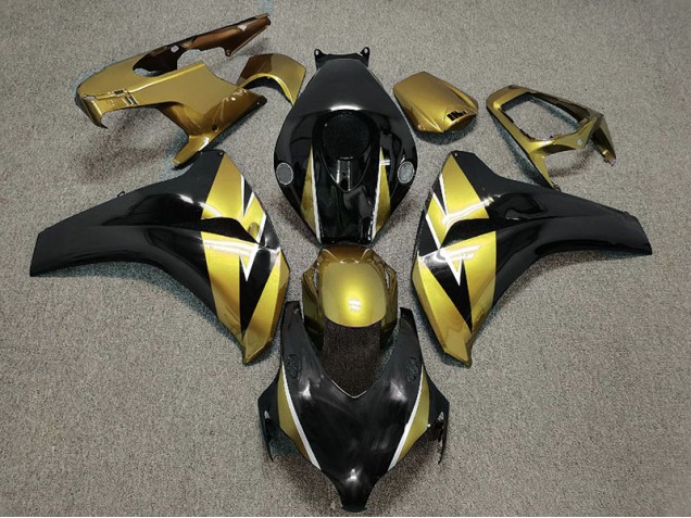 Aftermarket 2008-2011 Gold and Black Honda CBR1000RR Motorcycle Fairing