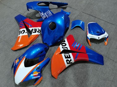 Aftermarket 2008-2011 Pearl Blue Repsol Style Honda CBR1000RR Motorcycle Fairing