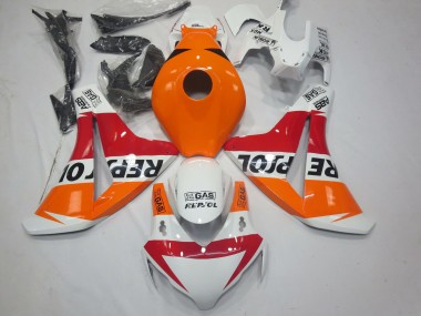 Aftermarket 2008-2011 White Repsol Honda CBR1000RR Motorcycle Fairing