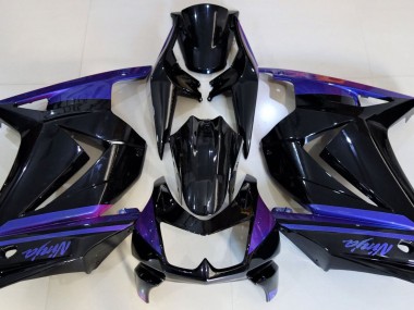 Aftermarket 2008-2013 Gloss Black & Blue Kawasaki Ninja 250 Motorcycle Fairing