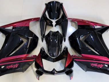 Aftermarket 2008-2013 Gloss Black & Red Kawasaki Ninja 250 Motorcycle Fairing