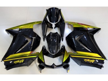 Aftermarket 2008-2013 Gloss Black & Yellow Kawasaki Ninja 250 Motorcycle Fairing