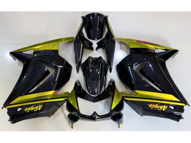 Aftermarket 2008-2013 Gloss Black & Yellow Kawasaki Ninja 250 Motorcycle Fairing