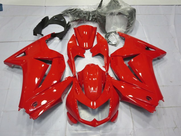 Aftermarket 2008-2013 Red Gloss Kawasaki Ninja 250 Motorcycle Fairing