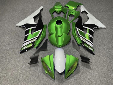 Aftermarket 2008-2016 Green Black and White OEM Style Yamaha R6 Motorcycle Fairing