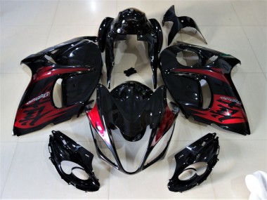 Aftermarket 2008-2019 Gloss Black & Candy Red Suzuki GSXR 1300 Motorcycle Fairing