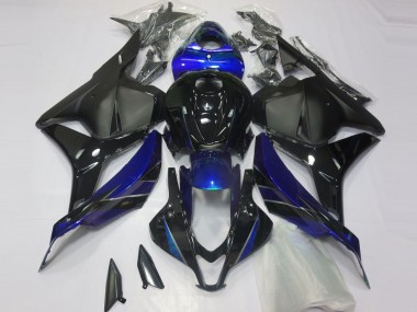 Aftermarket 2009-2012 Gloss Blue and Black Honda CBR600RR Motorcycle Fairing
