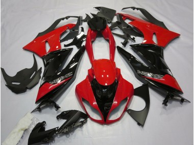 Aftermarket 2009-2012 Gloss Red and Black Kawasaki ZX6R Motorcycle Fairing