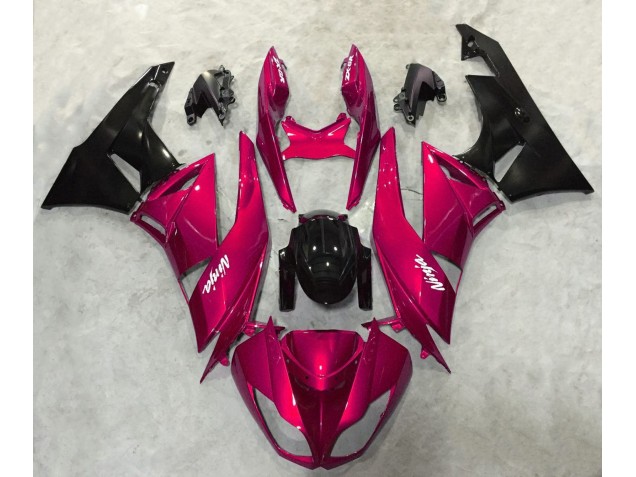 Aftermarket 2009-2012 Vibrant Red Gloss Kawasaki ZX6R Motorcycle Fairing