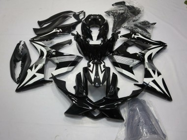 Aftermarket 2009-2016 Black and White Suzuki GSXR 1000 Motorcycle Fairing