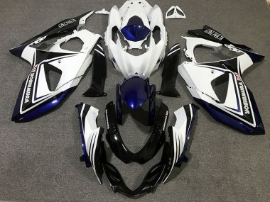 Aftermarket 2009-2016 Blue Black and white Suzuki GSXR 1000 Motorcycle Fairing