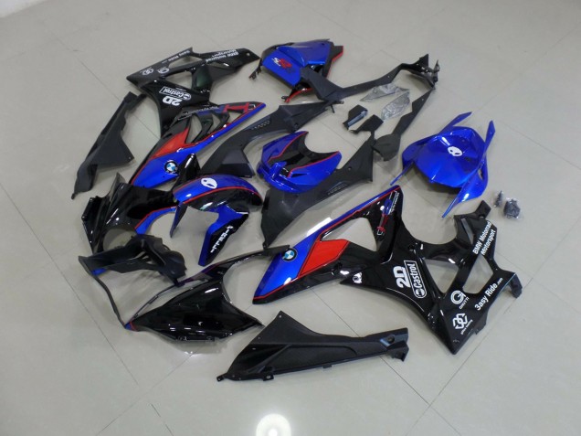 Aftermarket 2009-2016 Blue and White Red BMW S1000RR Motorcycle Fairing