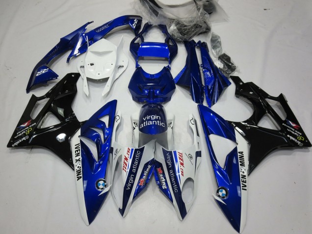 Aftermarket 2009-2018 Blue and Black BMW S1000RR Motorcycle Fairing