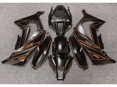 Aftermarket 2011-2015 Matte Black & Orange Lining Kawasaki ZX10R Motorcycle Fairing