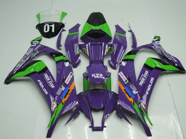 Aftermarket 2011-2015 OEM Style Purple Kawasaki ZX10R Motorcycle Fairing