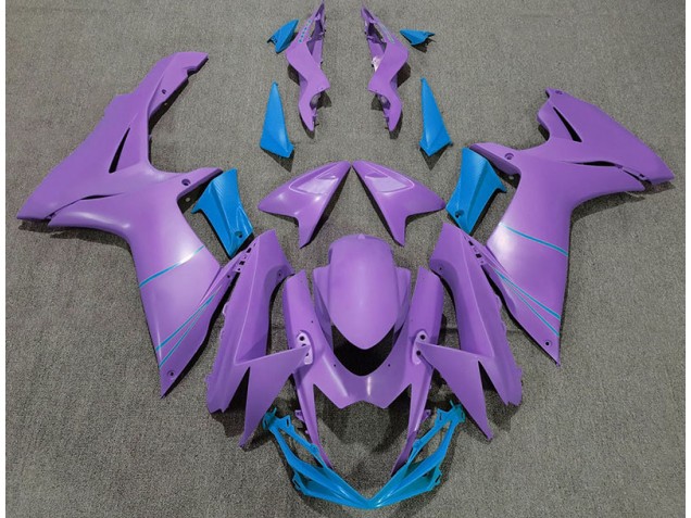 Aftermarket 2011-2020 Matte Purple & Blue Suzuki GSXR 600-750 Motorcycle Fairing