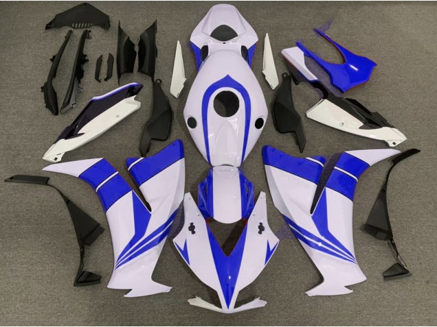 Aftermarket 2012-2016 Gloss Blue and White Honda CBR1000RR Motorcycle Fairing