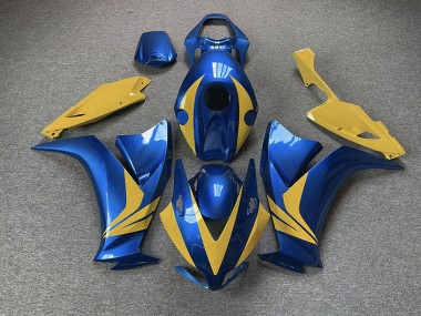 Aftermarket 2012-2016 Gloss Blue and Yellow Honda CBR1000RR Motorcycle Fairing