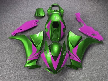 Aftermarket 2012-2016 Gloss Green and Pink Honda CBR1000RR Motorcycle Fairing