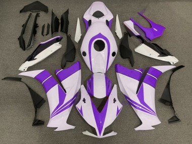 Aftermarket 2012-2016 Gloss Purple and White Honda CBR1000RR Motorcycle Fairing