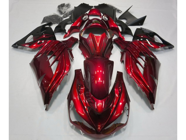 Aftermarket 2012-2019 Fire Red Gloss Kawasaki ZX14R Motorcycle Fairing