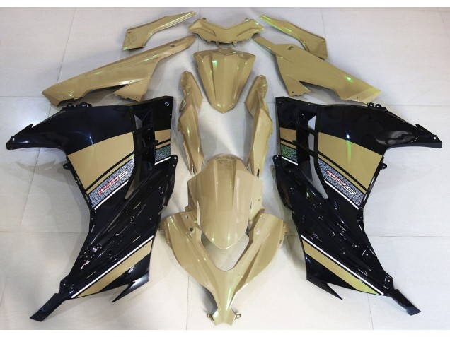 Aftermarket 2013-2018 Desert Tan and Black Kawasaki Ninja 300 Motorcycle Fairing